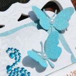 Kartka podziękowanie - energetyczny turkus - 