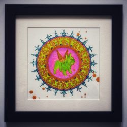 Obrazek mandala dla miłośnika psów MOPS