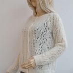 Moherowy sweterek rezerwacja - lace sweater