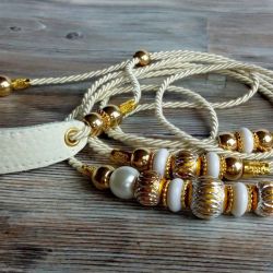 RINGÓWKA ozdobna dla psa Smycz hand made 1