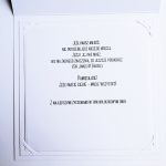 Gustowna kartka ślubna ręcznie robiona - Personalizowana kartka ślubna z życzeniami