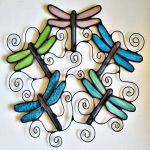 Zawieszka Kolorowe motylki Tiffany - praca na zamówienie - ważki