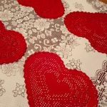 Serwetki podkładki w kształcie serca - serwetka serce