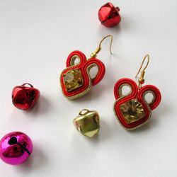 Christmas Collection IV -kolczyki sutasz mini