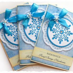 Kartka świąteczna z bombką