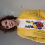 Komplet biżuterii z koralików Ląka dalie– gerdan z frędzliami i kolczyki  - Komplet biżuterii z koralików Ląka dalie– gerdan z frędzliami i kolczyki