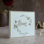 Kartka ślubna w ozdobnej kopercie, W65 - Kartka ślubna