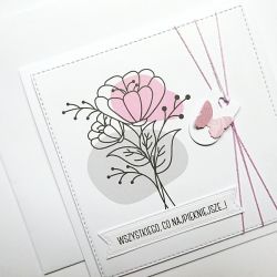 Ręcznie robiona kartka na urodziny imieniny