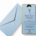 Zaproszenie na I Komunię Świętą (chłopiec) - wraz z kopertą