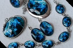 Górski strumień - komplet biżuterii