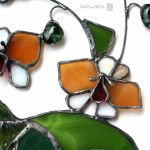 Dekor ze storczykami IV - storczyki ze szkła