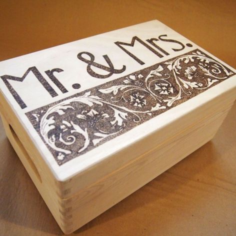 skrzynka Mr&Mrs na ślub i rocznicę ślubu