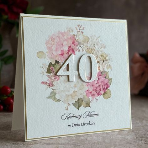 Kartka urodzinowa z kopertą prezentową BH75