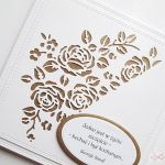 Kartka NA ŚLUB  z cytatem - Kartka ślubna z brązowymi różami