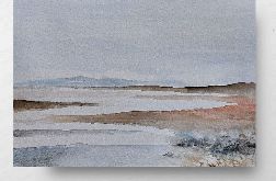 Pejzaż-akwarela formatu 24x32 cm