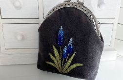 Portmonetka welurowa damska “Szafirek”