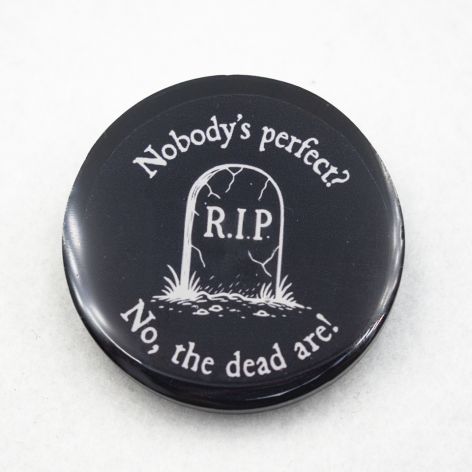 Przypinka gotycka z żywicy R.I.P. pin_print Goth 008