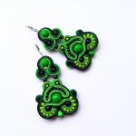Green Point kolczyki sutaszowe - 