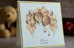 Kartka na 18 urodziny z personalizacją, BH 20c Kartka na 18 urodziny z personalizacją, BH 20c