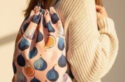 Plecak worek z weluru w figi – unikatowy plecak handmade