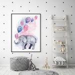 Plakat słonik 50X70 B2 - 
