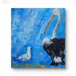 Nasze Randez-Vous,  obraz akrylowy na płótnie 50x50x2 cm - 