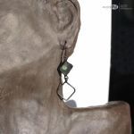 Heksaedrowe z miętą II - wiszące kolczyki