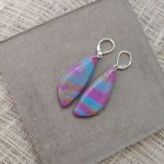 Tęczowe Kolczyki z glinki polimerowej - 4