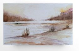 Pejzaż-praca formatu 15/25 cm