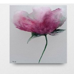 Mak-akwarela formatu 15/15 cm 