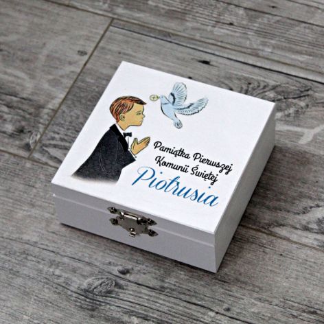 Pudełko na łańcuszek - prezent na komunię 4