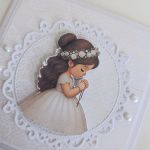 Kartka Pierwsza Komunia Święta dziewczynka - Kartka Pierwsza Komunia Święta dziewczynka