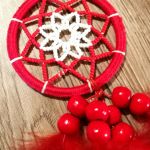 Mały łapacz snów- koralikowa mandala - amulet talizman