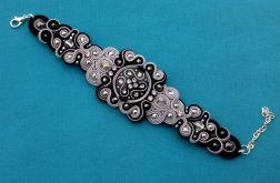 Bransoletka Srebro & Czerń