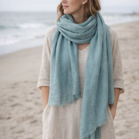 Szal szalik lniany Feltmondo 