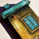 Casa loca I, domek obraz na starej desce - 