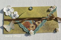 Kartka z okazji ślubu 'oliwkowy ogród'