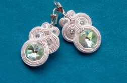 Pudrowy róż Kolczyki sutasz