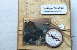 Kartka Podróżnicza kompas góry