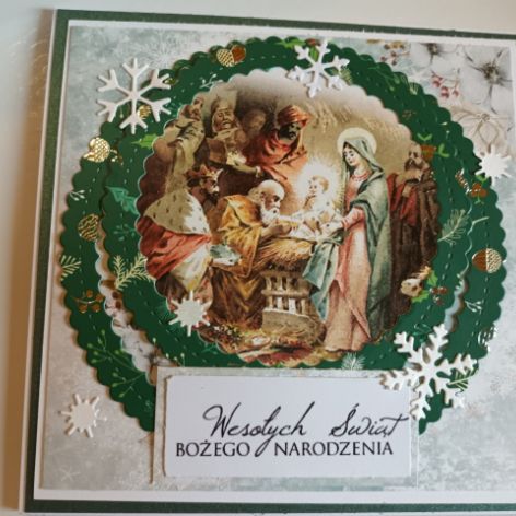 Kartka Boże Narodzenie, religijna 2