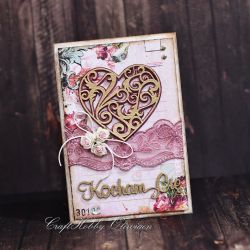 Kocham Cię - ażurowe serduszko