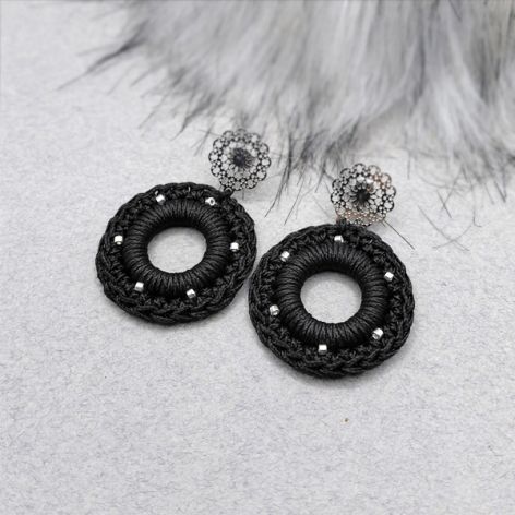 „LINDA” kolczyki szydełkowe