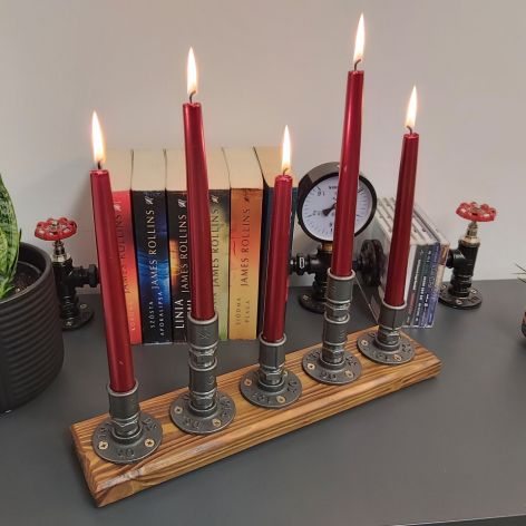 Świecznik Loftowy 5-ramienny F005_3-W1 Loft