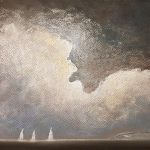 Morze-praca formatu A4 pastele suche - 