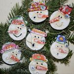 Bałwankowa rodzina - ozdoby świąteczne, dekoracje choinkowe - 