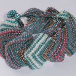 masywna ręcznie wypleciona multikolor - 