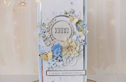 Kartka pamiątka I Komunii "Sapphire2" GOTOWA