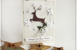 Kartka świąteczna z reniferem 14