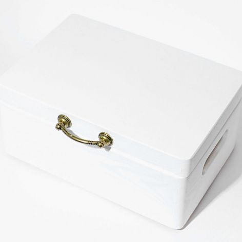 Ślubne pudełko na koperty Biały Vintage
