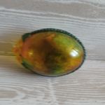 Bursztynowe jjeczko - Kolorowe jajeczko na stół wielkanocny
